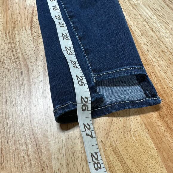 Parker Smith Skinny Step Hem Dark Wash Jeans Size 27 EUC Mid Rise Stretch Denim - Picture 8 of 8